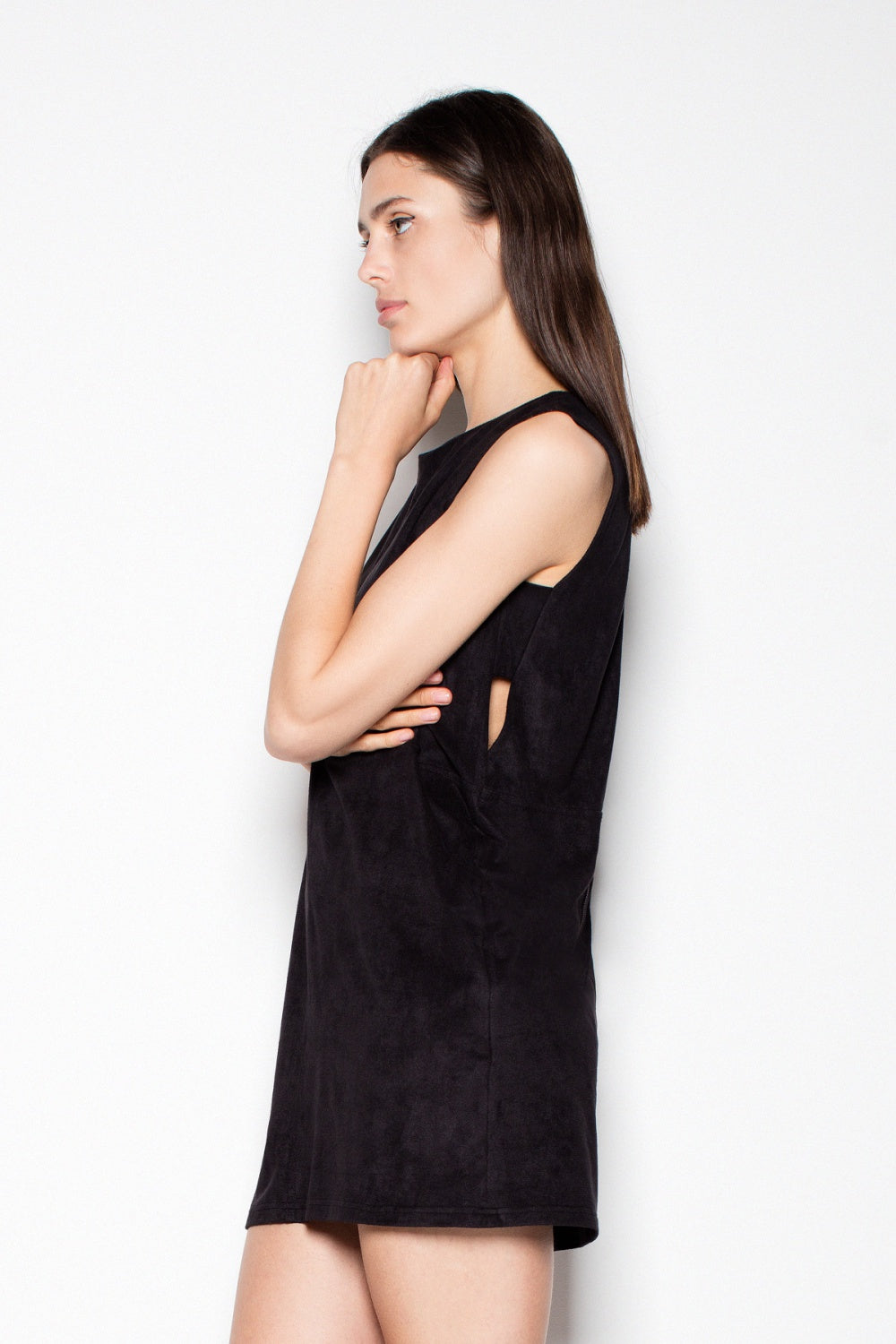 Suede dress