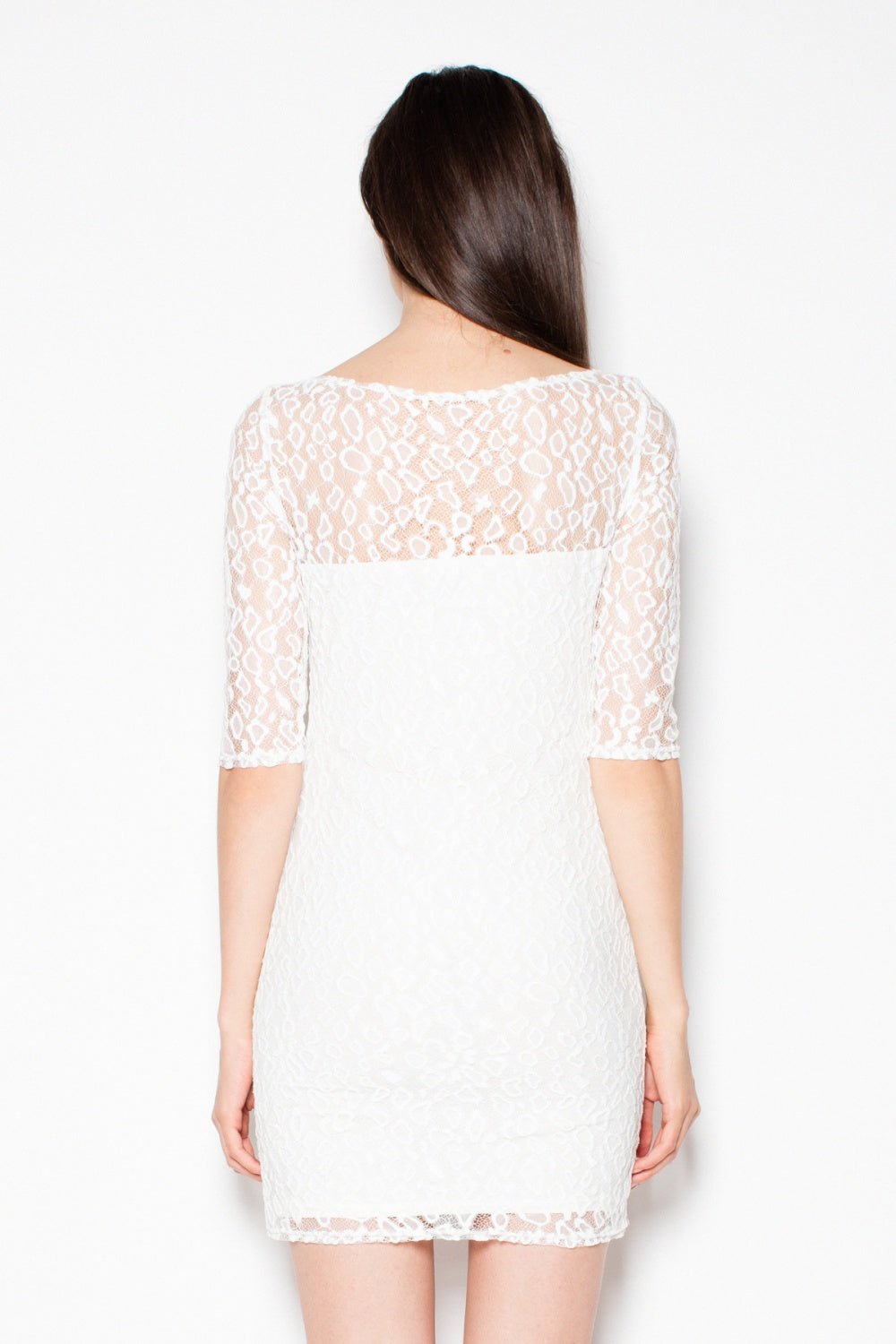 Lace evening dress