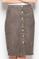 Suede skirt