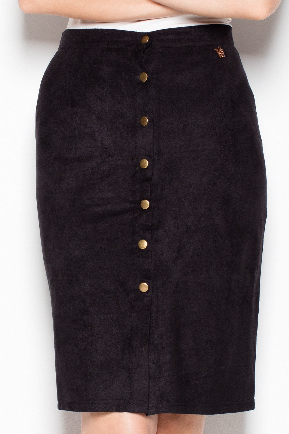 Suede skirt