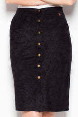 Suede skirt