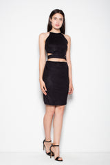 Suede skirt
