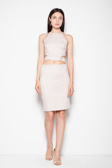 Suede skirt