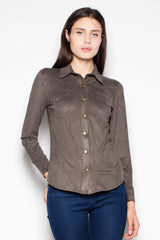 Suede shirt