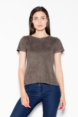 Suede blouse