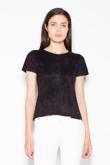Suede blouse