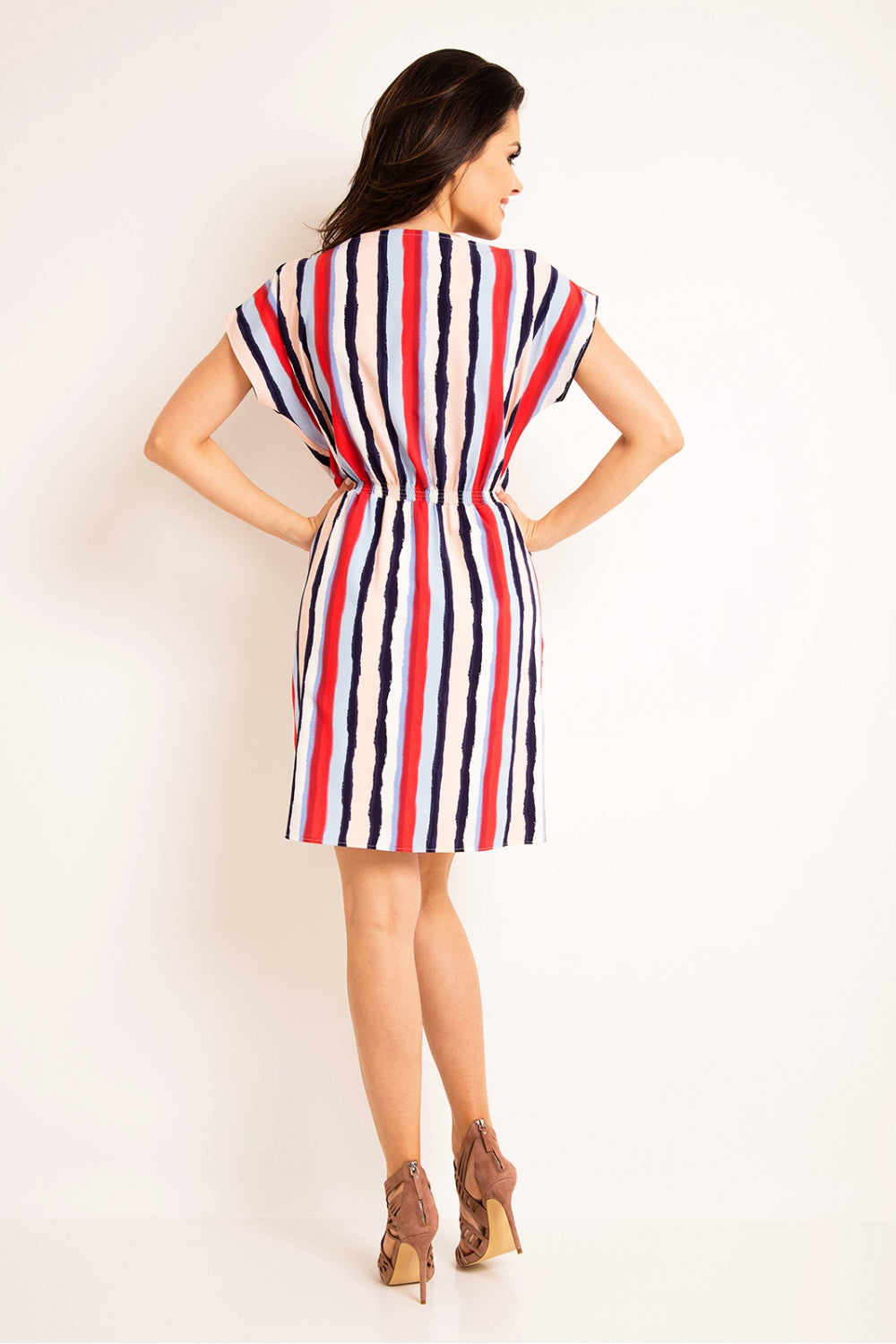 Wide-sleeve dress