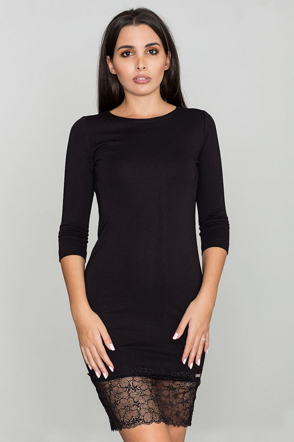 Lace evening dress