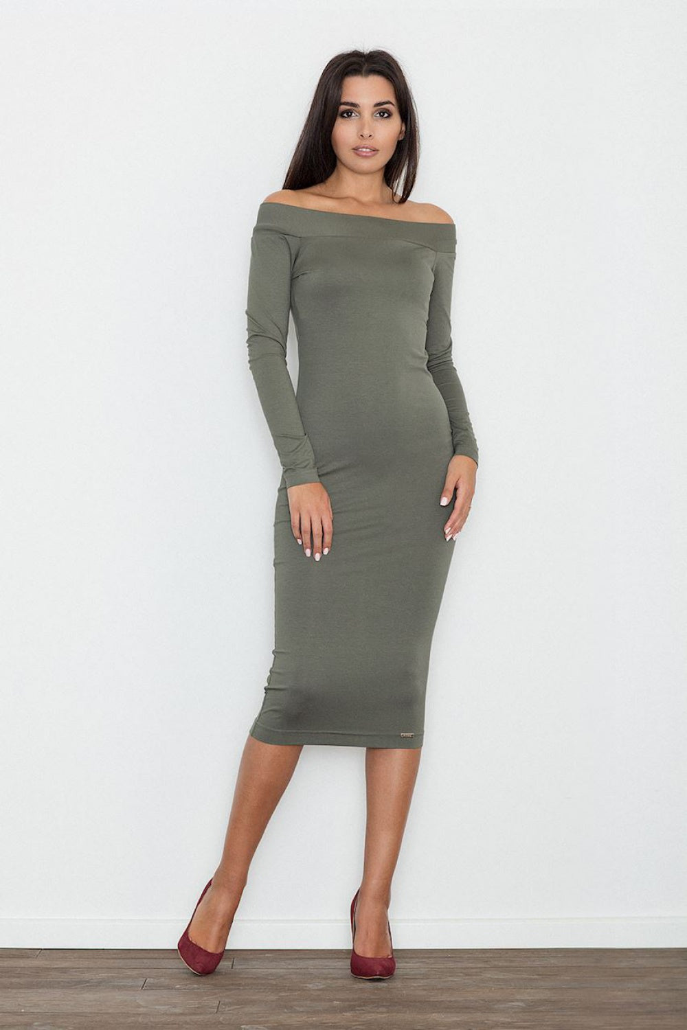 Fitted evening dress