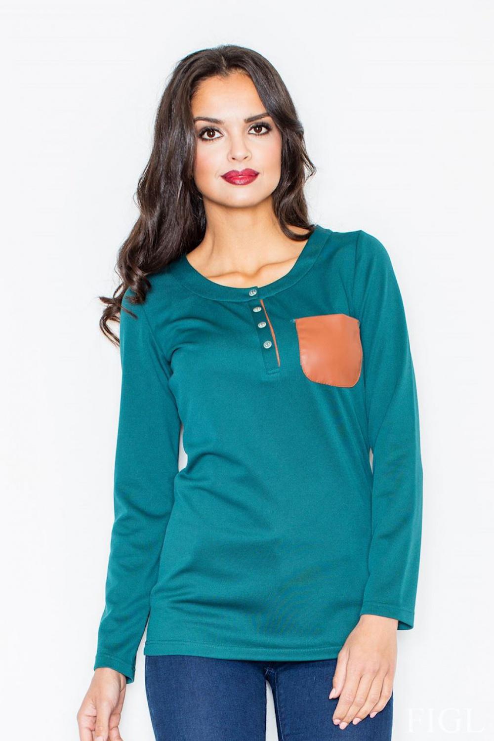 Leather blouse