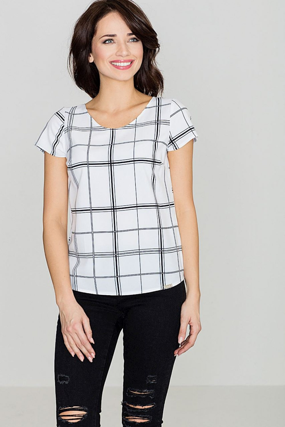 Checkered blouse