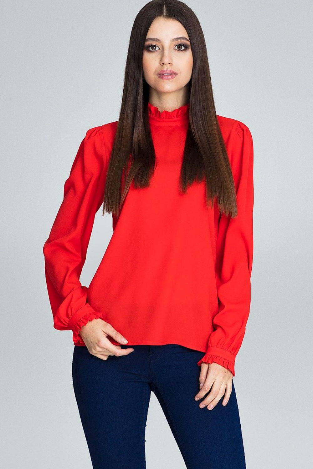 Pleated blouse