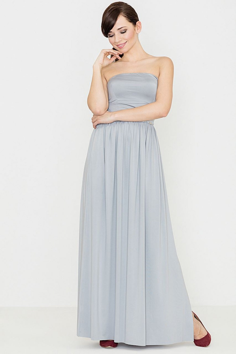Pleated evening dress