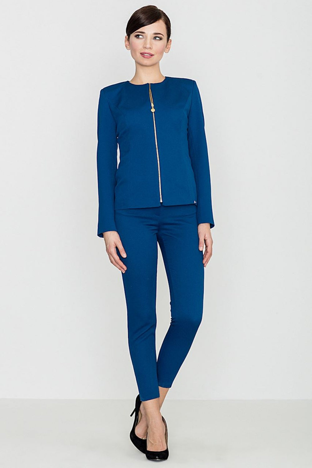 Embossed trousers