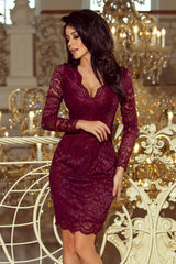 Lace evening dress