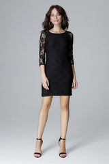 Lace evening dress