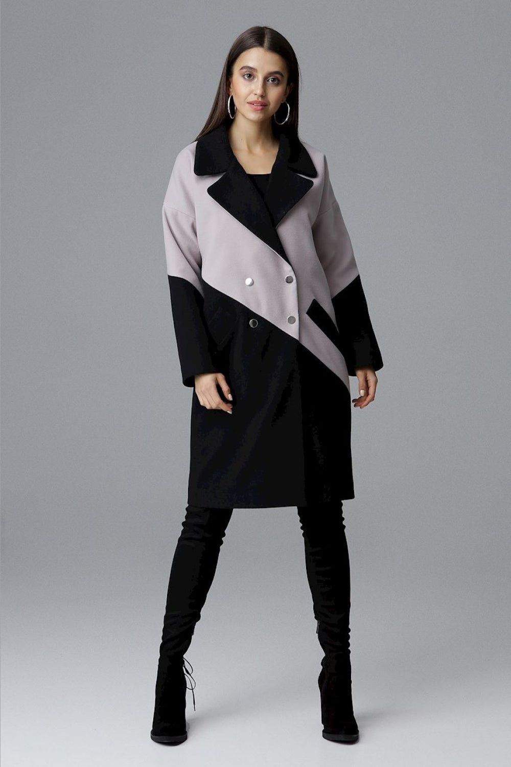 Two-tone coat