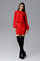 Pleated cocktail dress