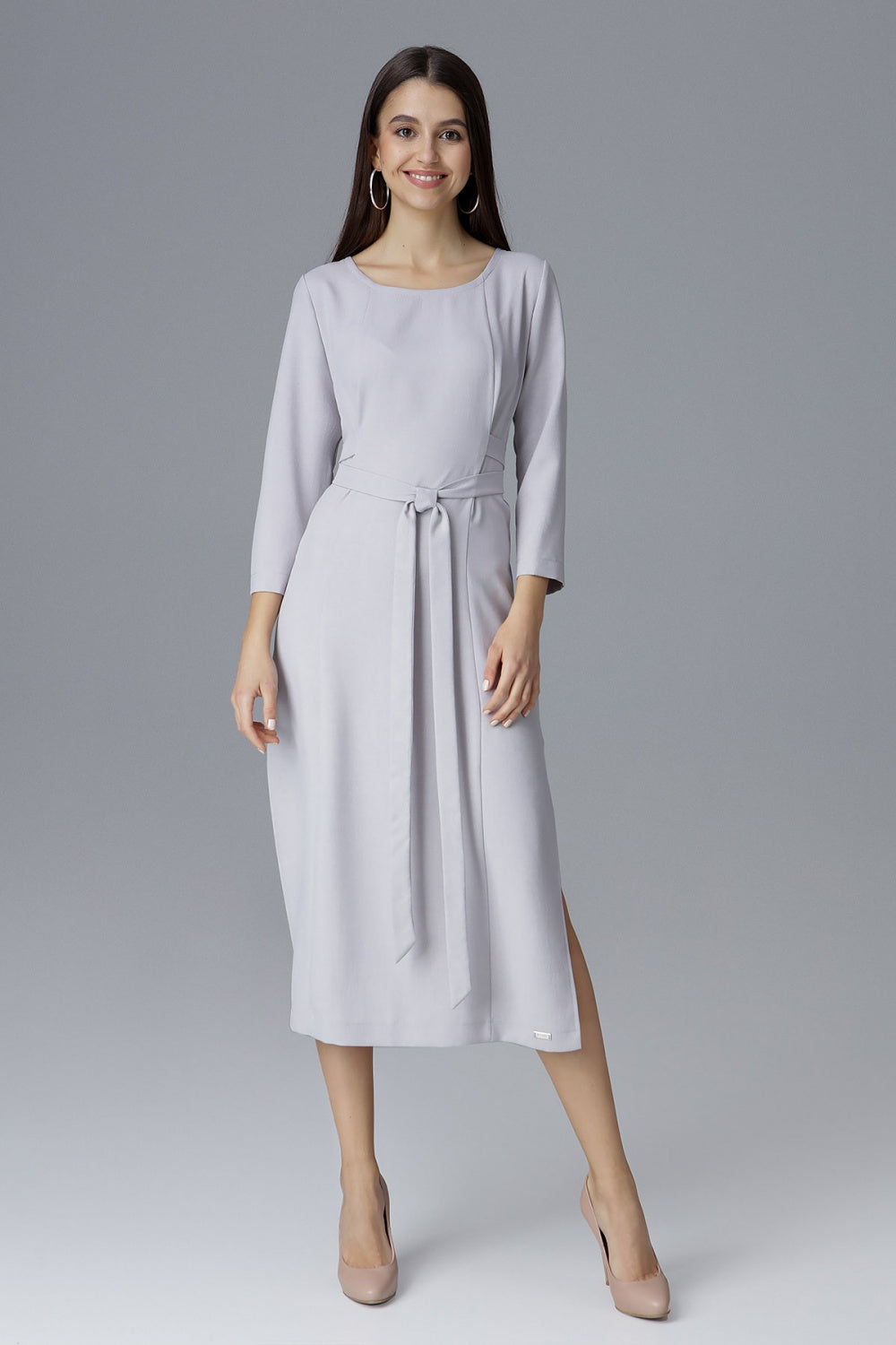 Topstitched dress