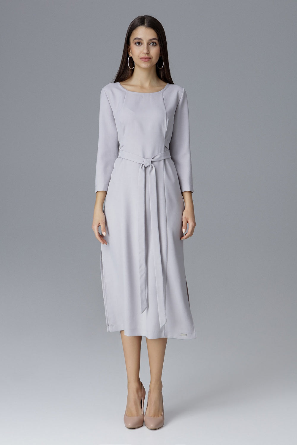 Topstitched dress
