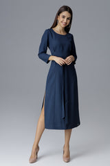 Topstitched dress