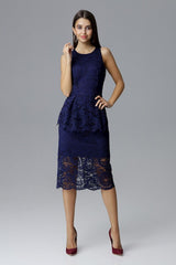 Lace evening dress