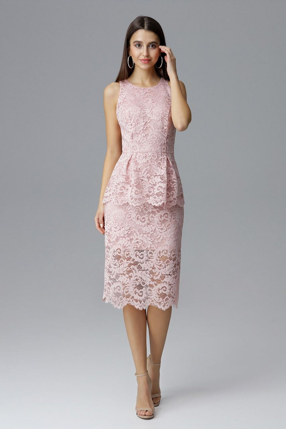 Lace evening dress