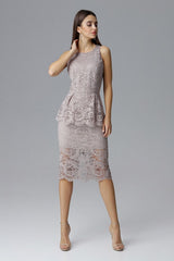 Lace evening dress