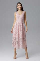Lace evening dress