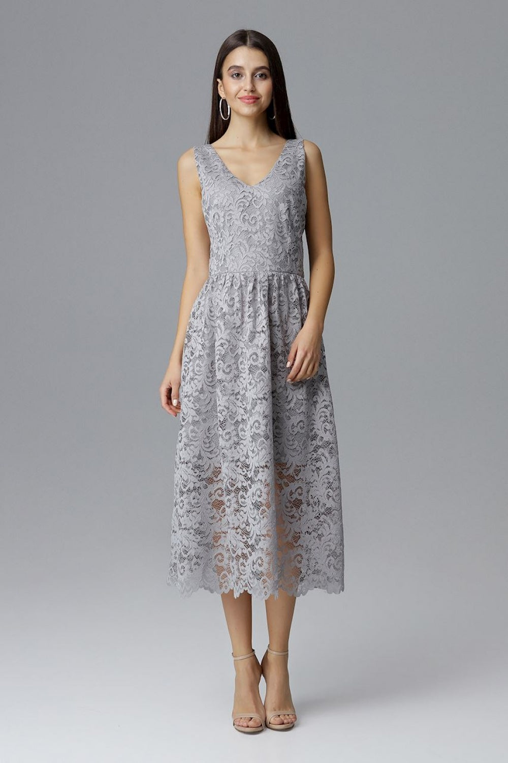 Lace evening dress