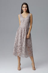 Lace evening dress