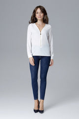Zippered blouse