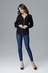Zippered blouse