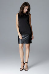 Leather evening dress