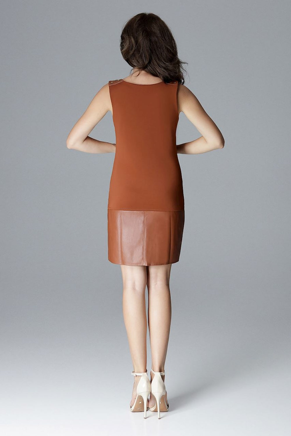 Leather evening dress
