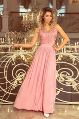 Lace evening dress