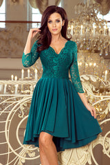 Lace evening dress