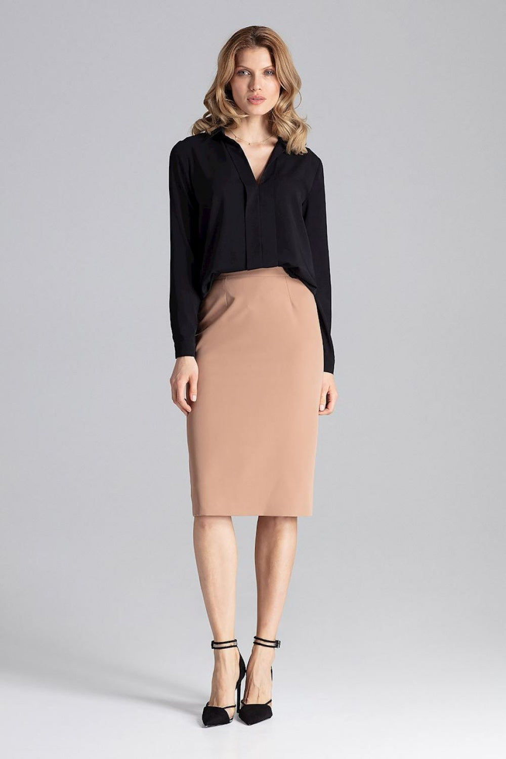 Pleated blouse