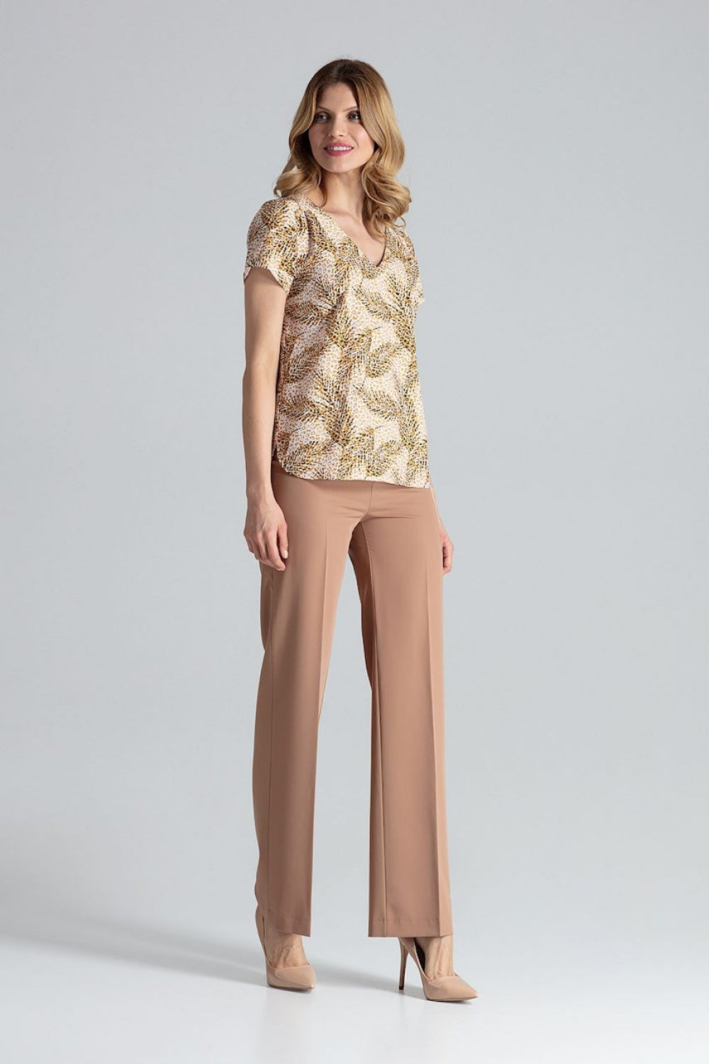 Pleated blouse