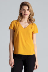 Pleated blouse