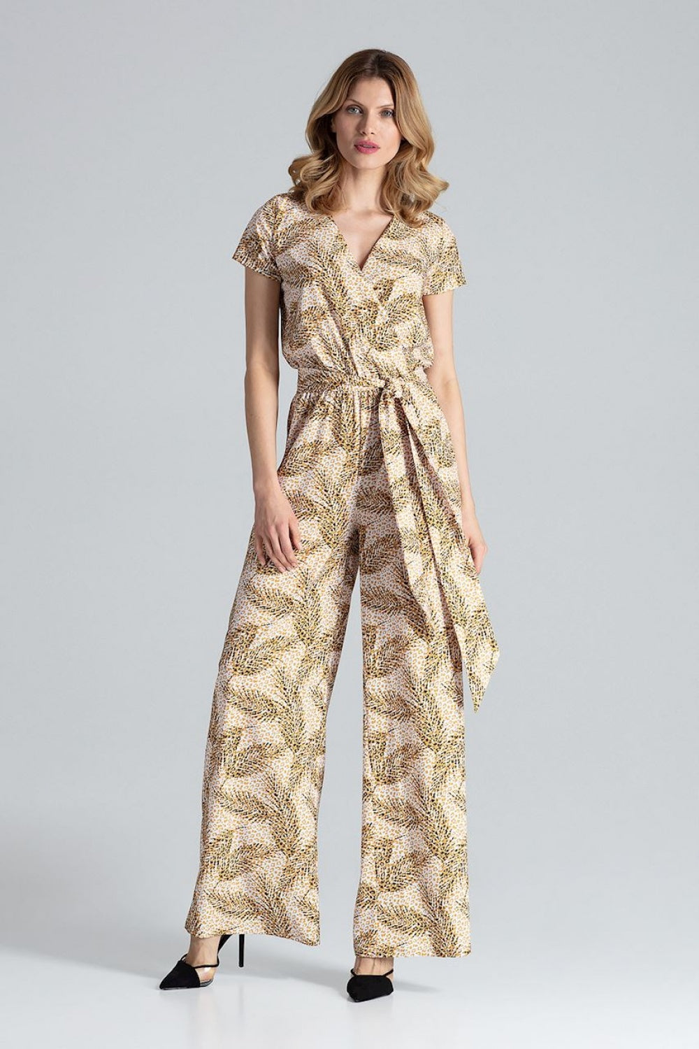 Wide-leg playsuit