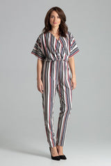 Striped playsuit