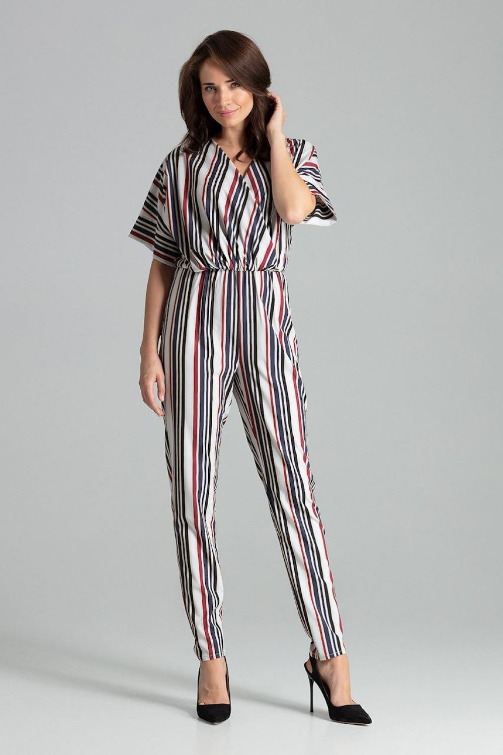 Striped playsuit