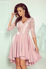 Lace evening dress