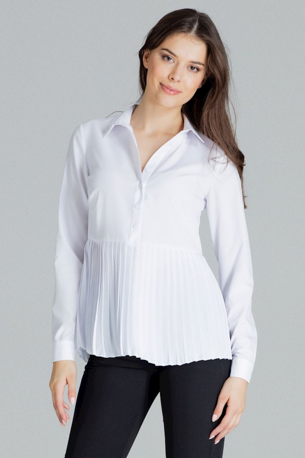 Pleated blouse
