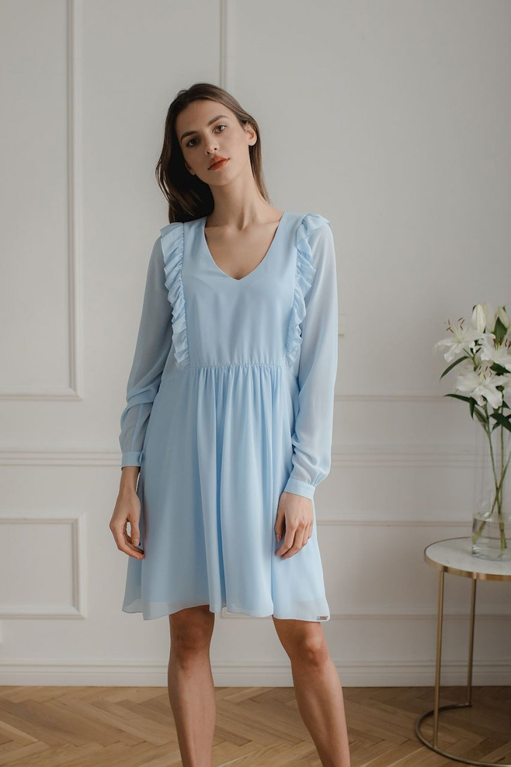 Chiffon cocktail dress