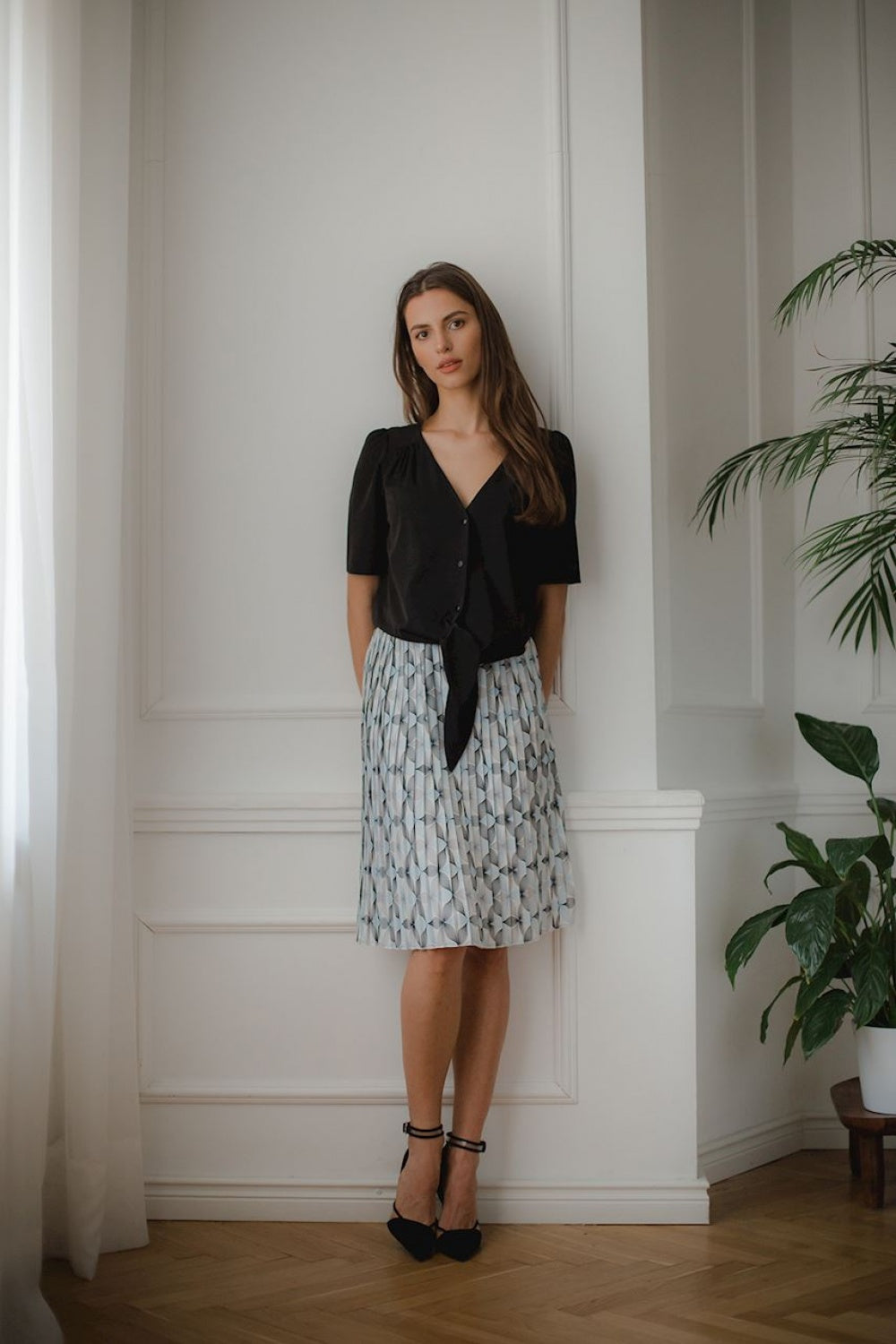 Pleated skirt