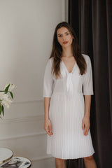 Pleated cocktail dress