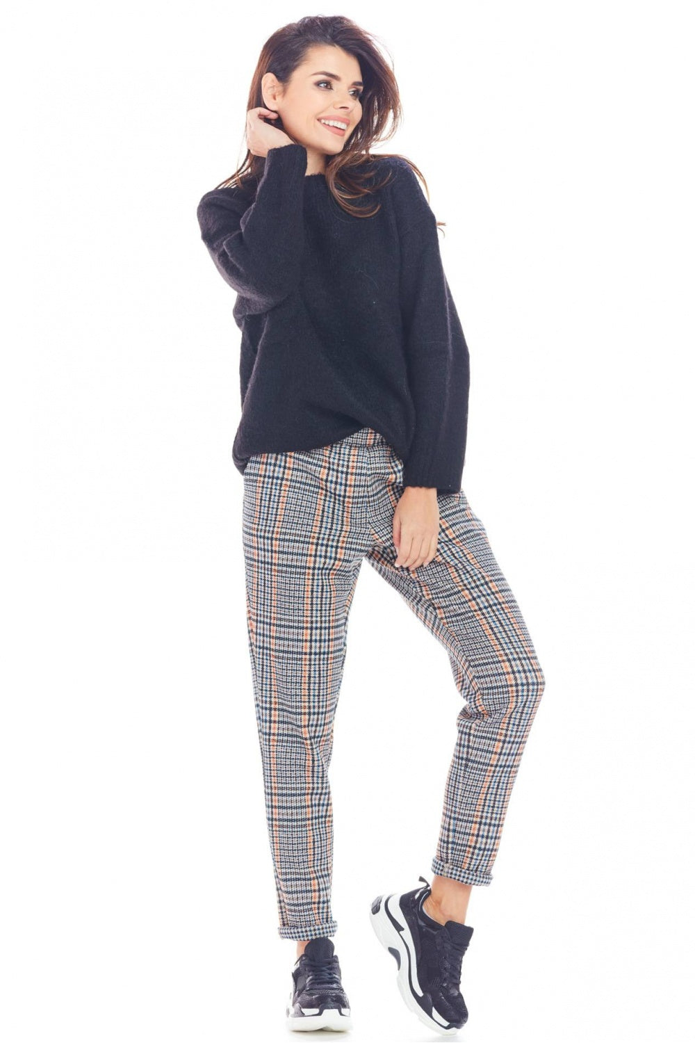 Checked trousers from Awama