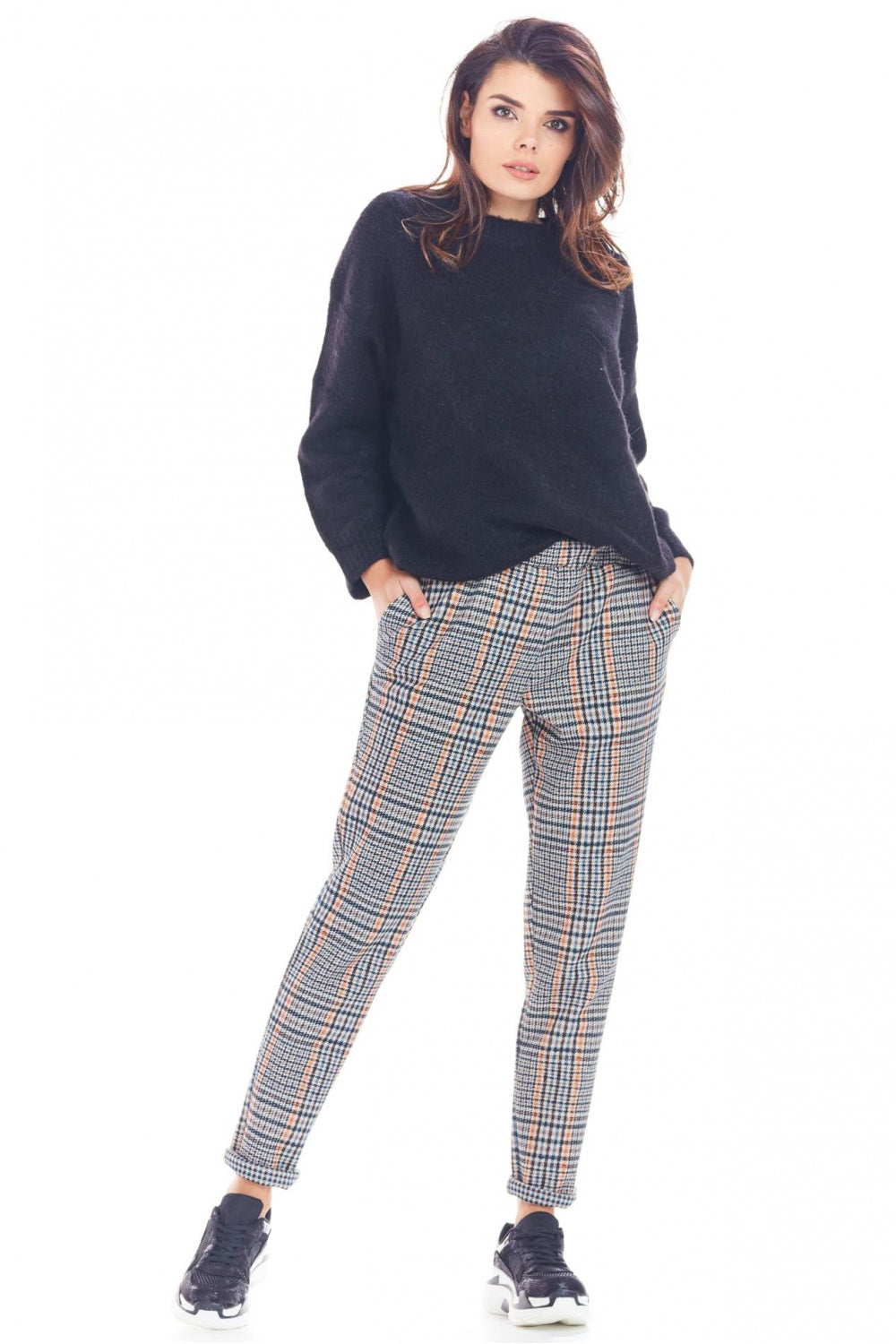 Checked trousers from Awama